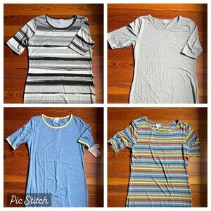 LuLaRoe Julia dress bundle Size L (2) and XL (2)